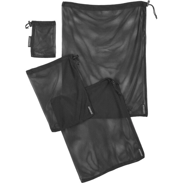 Cocoon Mesh Stuff Sack Set of 4 black 1 Cocoon Mesh Stuff Sack Set of 4 black