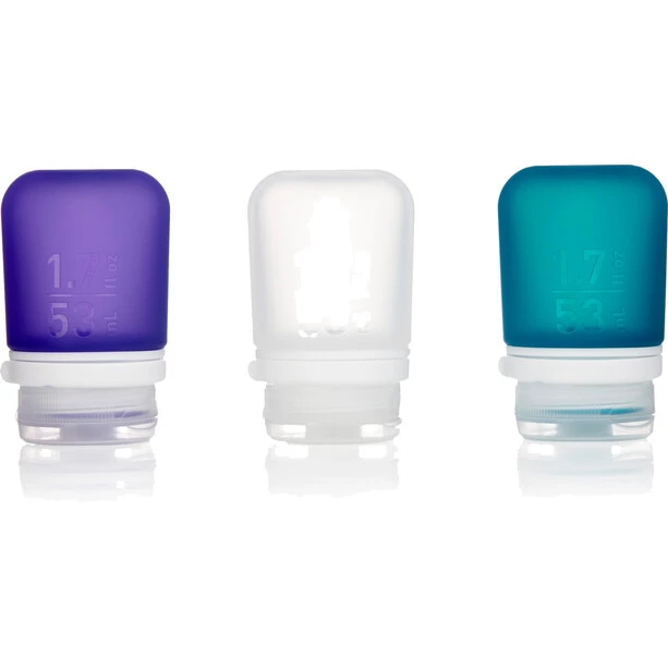 Humangear GoToob 53ml 3-Pack transparent/violett/turquoise 1 Humangear GoToob 53ml 3-Pack transparent/violett/turquoise